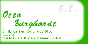 otto burghardt business card